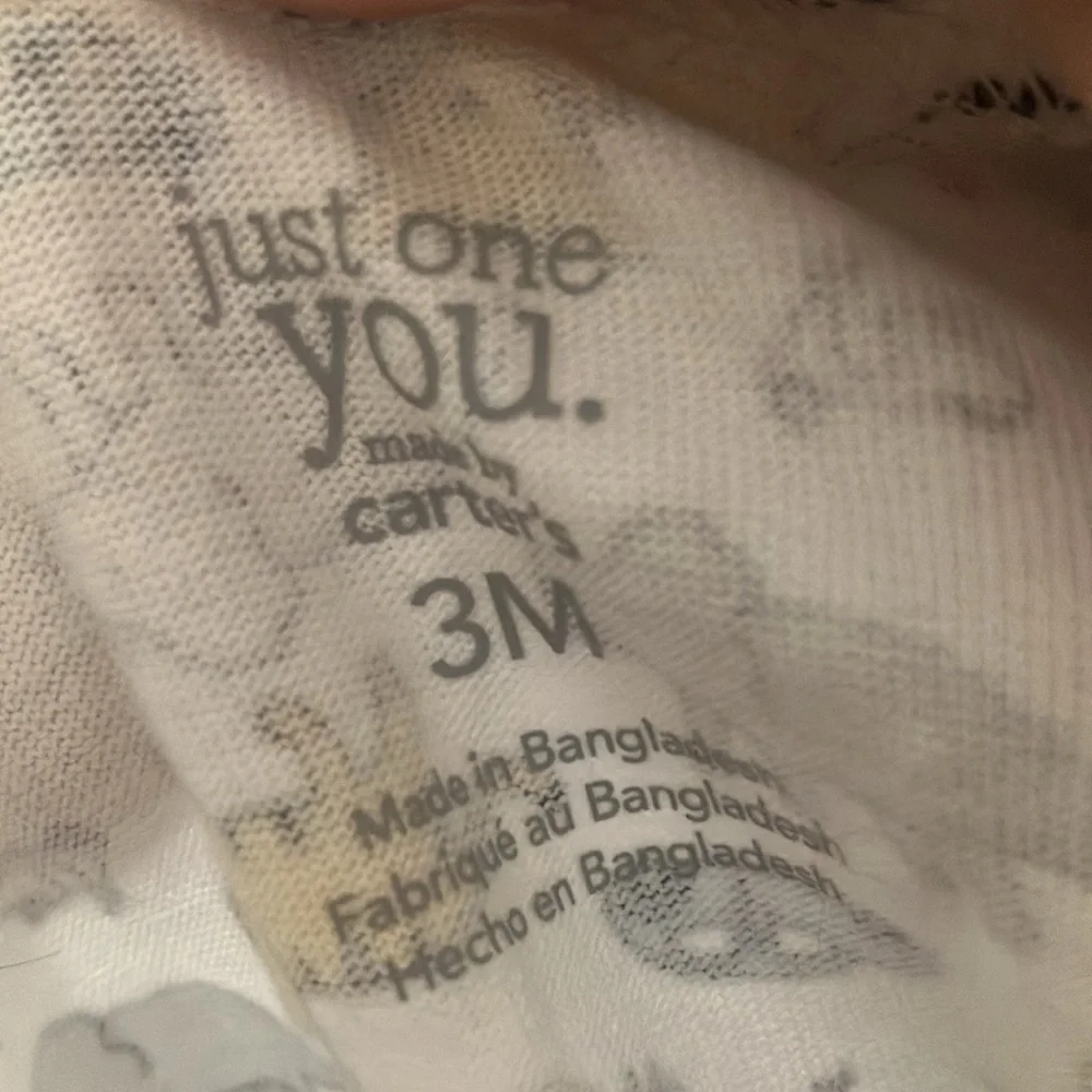 Just one you infant footed one piece 3 months